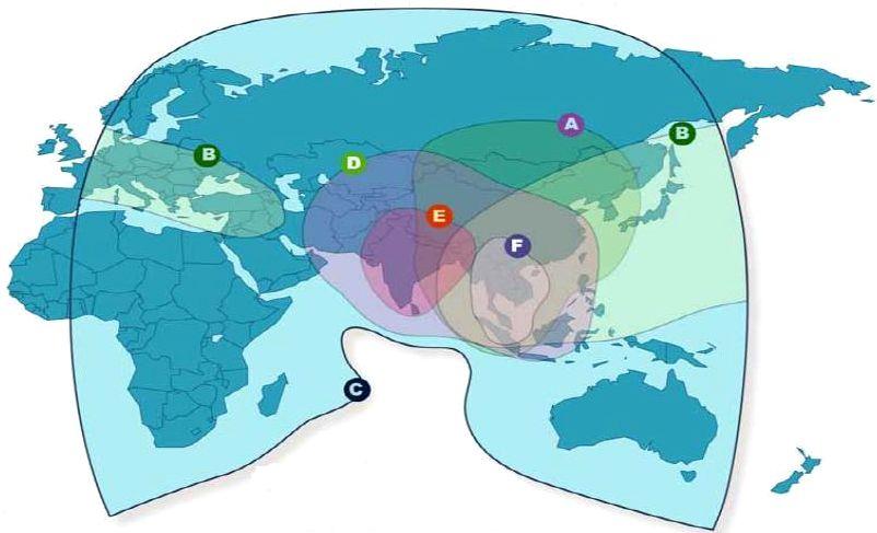Thaicom 2-5 at 78.5 e _ footprint