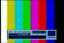Intelsat 907 at 27.5 w _ North East zone footprint _ 4 111 LC feed  United Nations UN ICTY uplink Hague _ 01